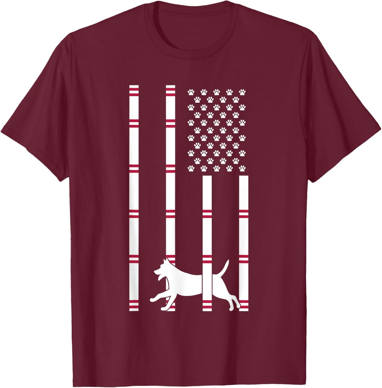 Canine Dog Agility Women T-Shirt - T-Shirt | Maroon