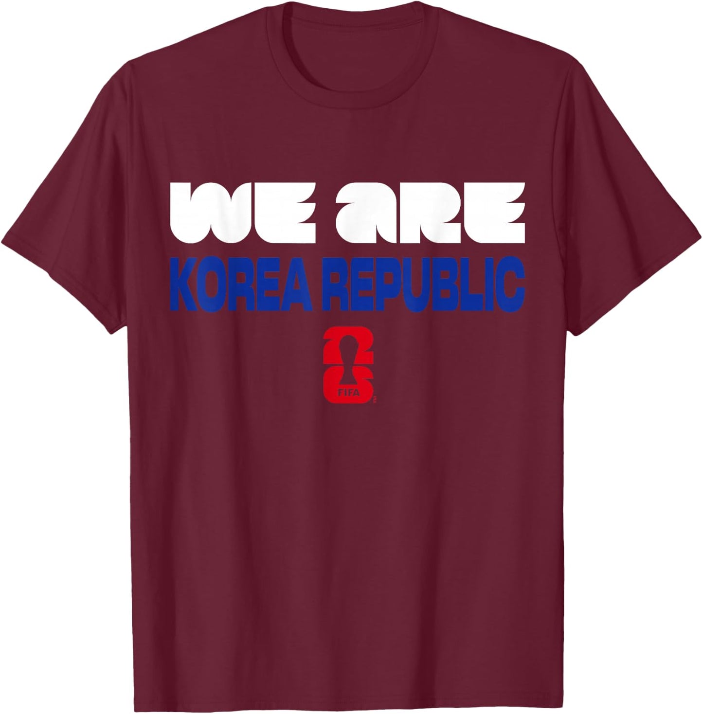 FIFA World CUP26 Qualifier We are Korea T-Shirt - T-Shirt | Maroon