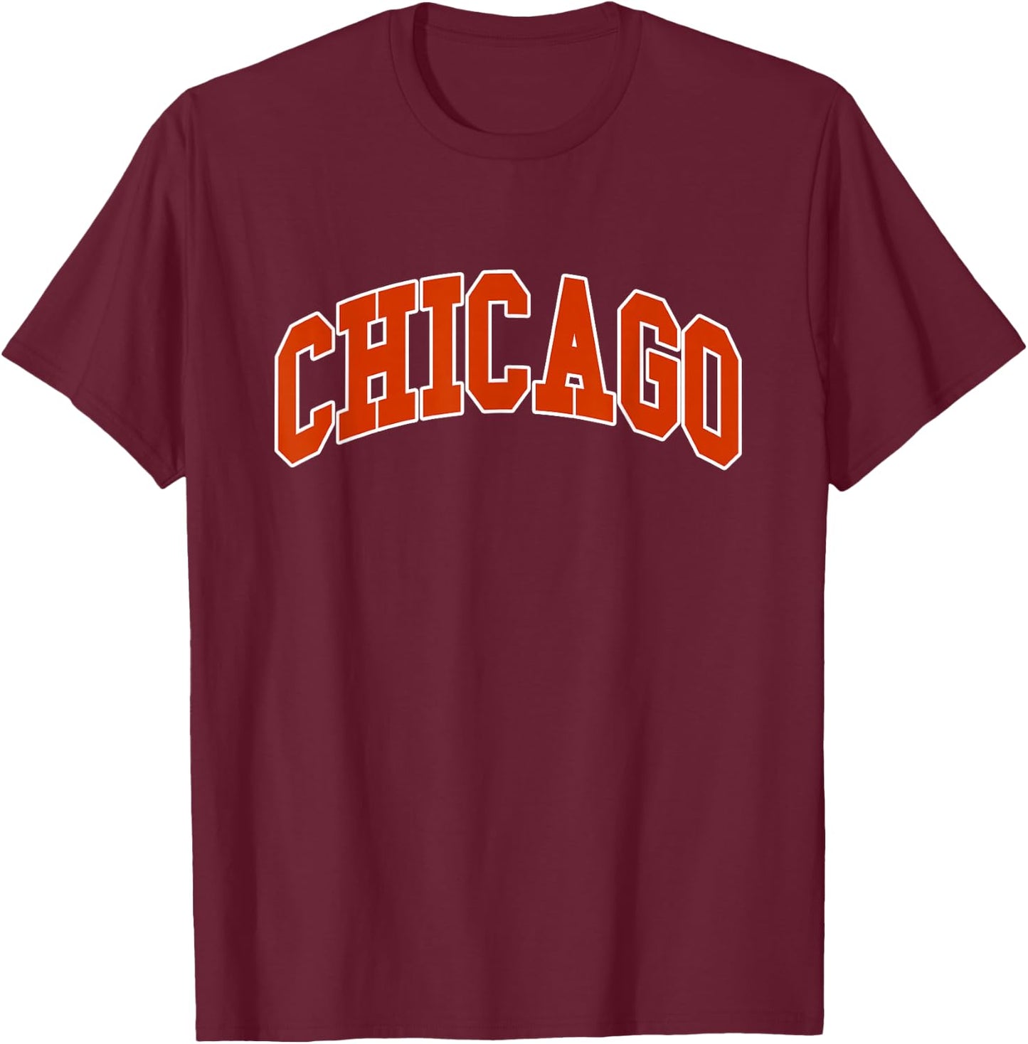 CHICAGO - Throwback Design - Classic T-Shirt - T-Shirt | Maroon