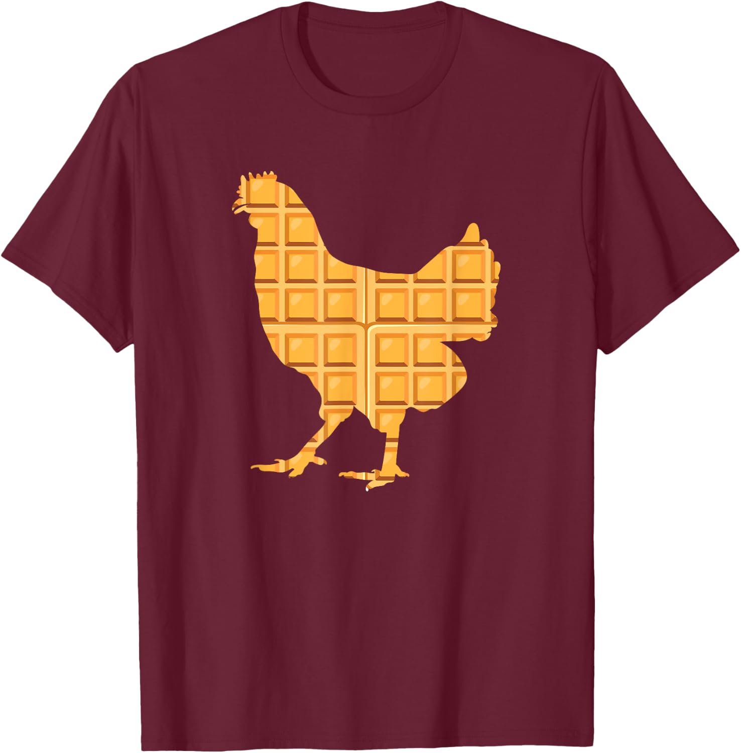 Chicken Waffles for Chicken & Waffle Lover T-Shirt - T-Shirt | Maroon