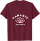 Namaste Bitches Lotus Flower Funny Yoga Gift V-Neck T-Shirt - T-Shirt | Maroon