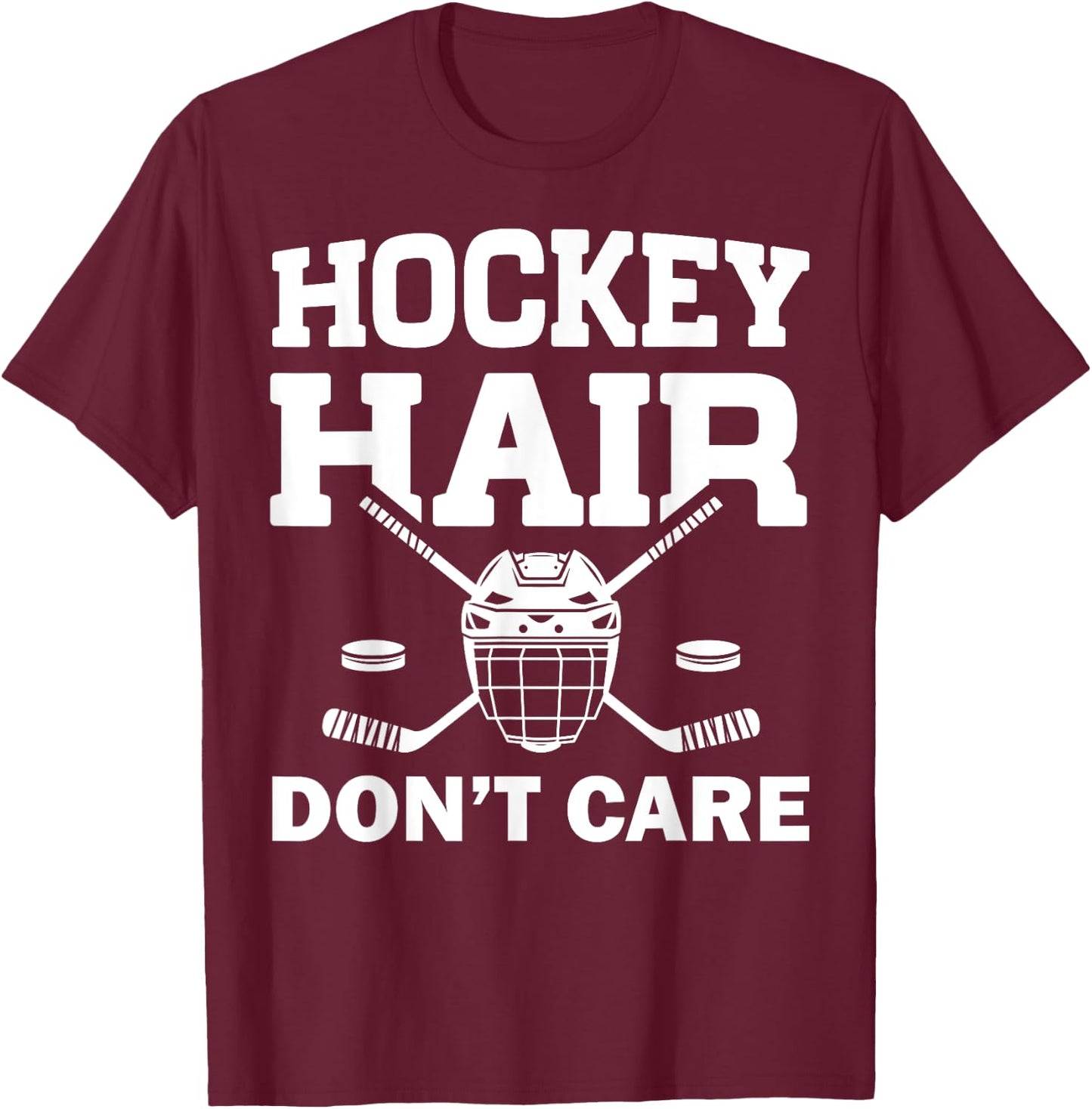 Funny Ice Hockey Design For Girls Women Ice Hockey Player T-Shirt - T-Shirt | Maroon