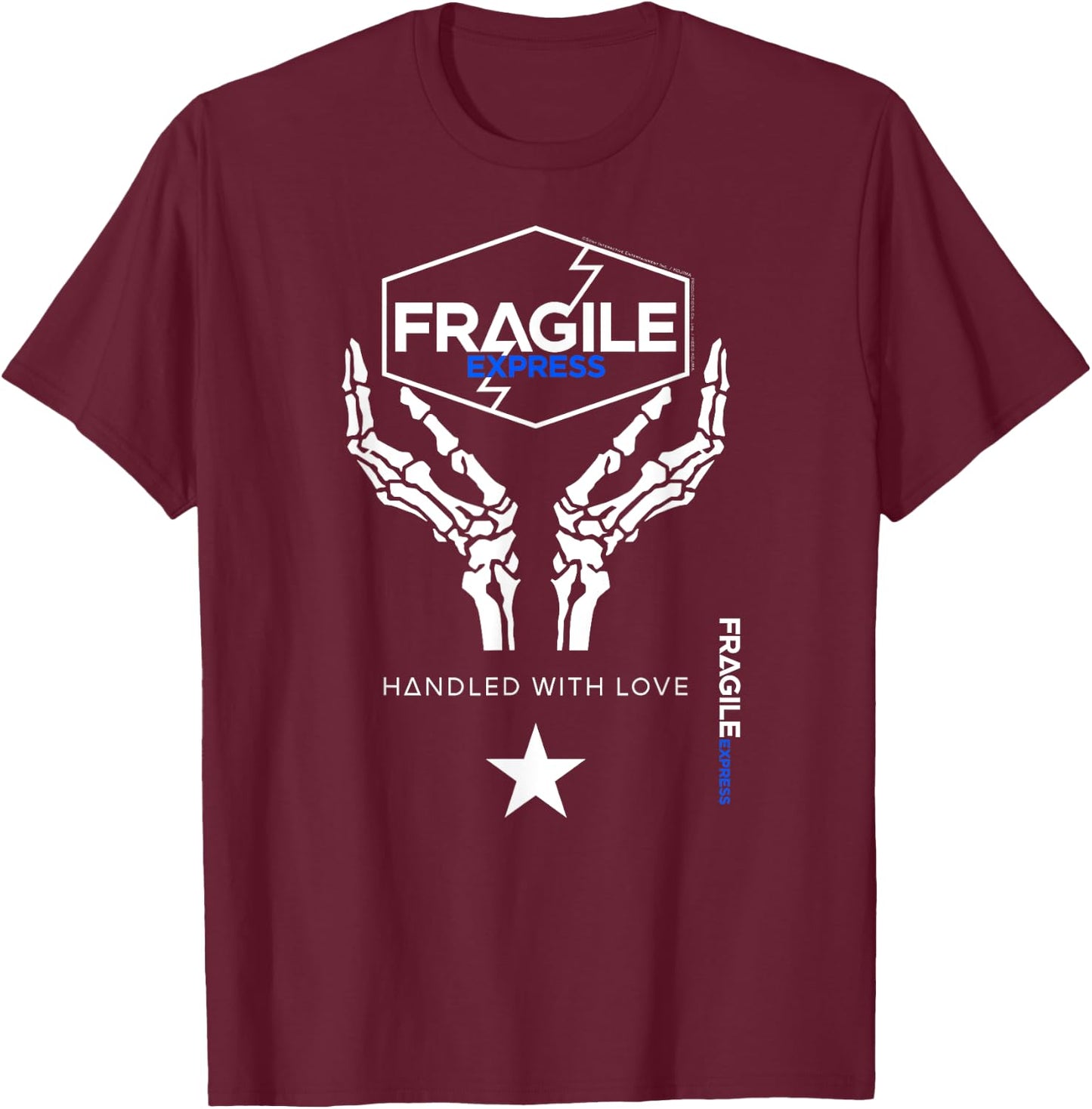 Death Stranding Fragile ExpressVideo Gaming Merch T-Shirt - T-Shirt | Maroon