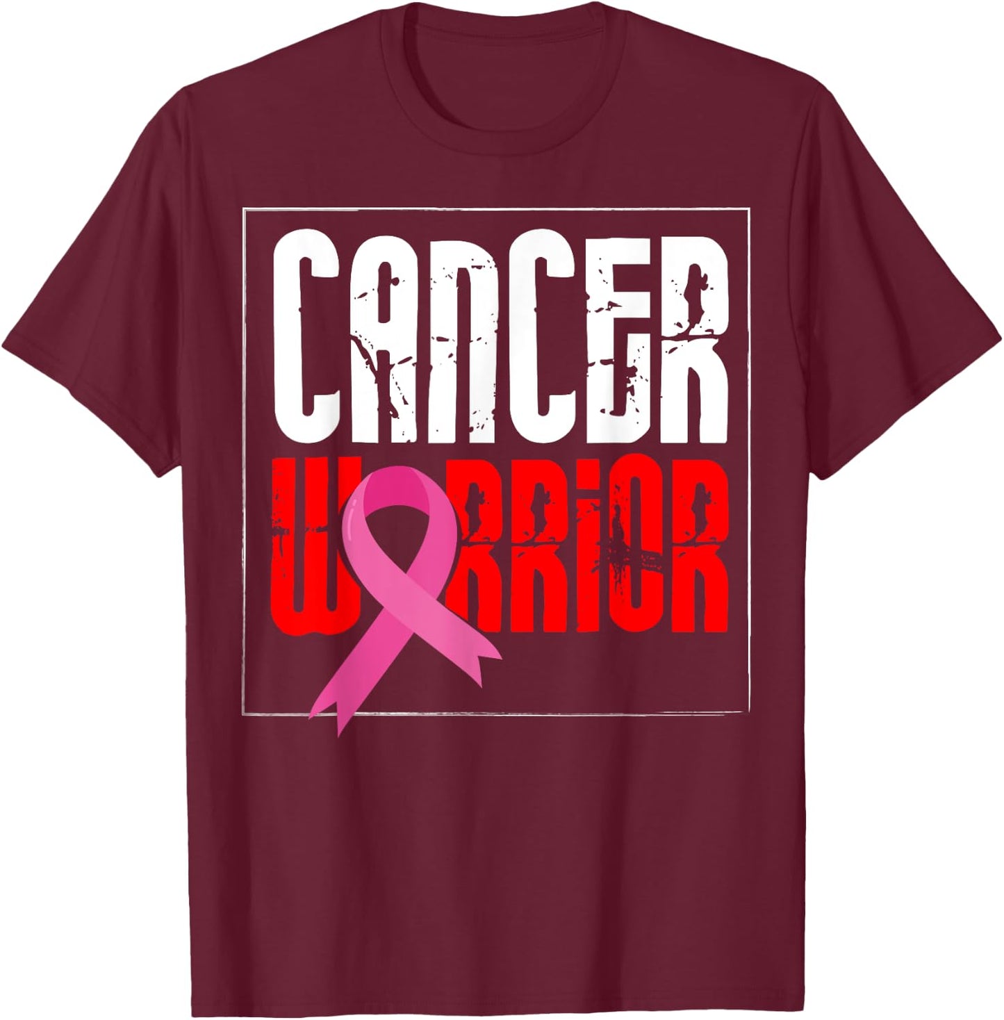 Cancer Awareness Care - Cancer Warrior T-Shirt - T-Shirt | Maroon