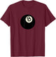 Vintage 8 Ball T-Shirt - T-Shirt | Maroon