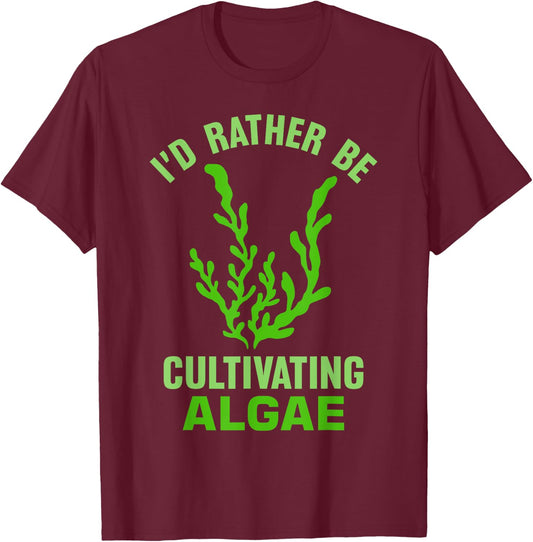 Seaweed Design for Algae Lovers T-Shirt - T-Shirt | Maroon