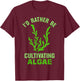 Seaweed Design for Algae Lovers T-Shirt - T-Shirt | Maroon