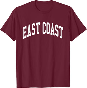 East Coast Hip Hop Rap T-Shirt - T-Shirt | Maroon