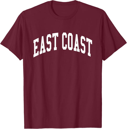 East Coast Hip Hop Rap T-Shirt - T-Shirt | Maroon