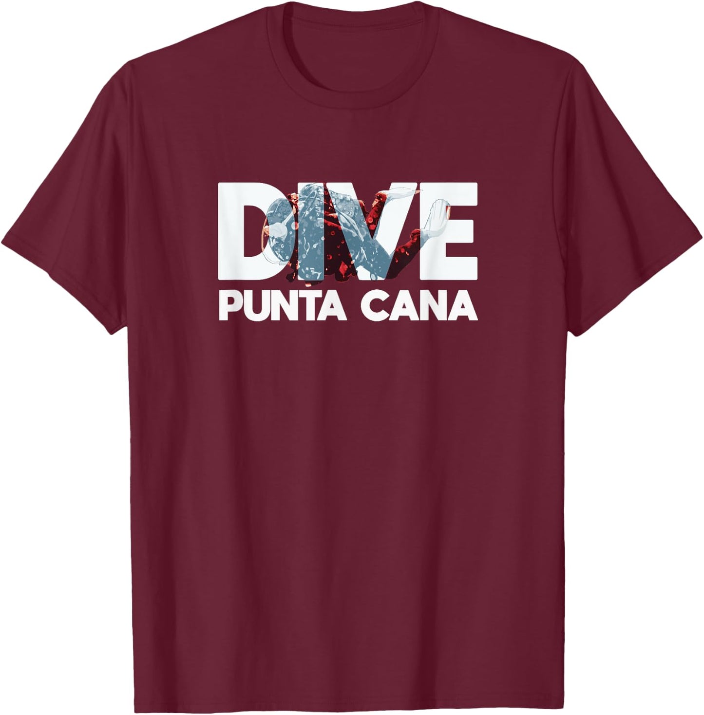 DIVE Punta Cana Diver T-Shirt - T-Shirt | Maroon