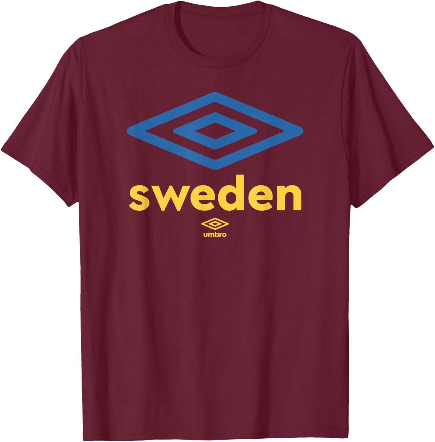 Umbro International Soccer Diamond Sweden Logo T-Shirt - T-Shirt | Maroon