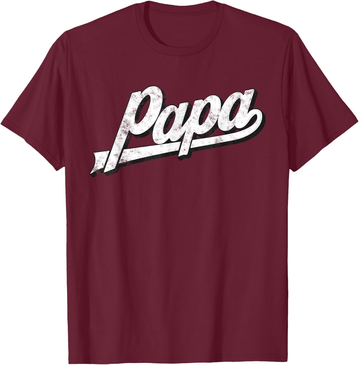 Papa Retro Style Funny Father’s Day Gifts For Dad Grandpa T-Shirt - T-Shirt | Maroon