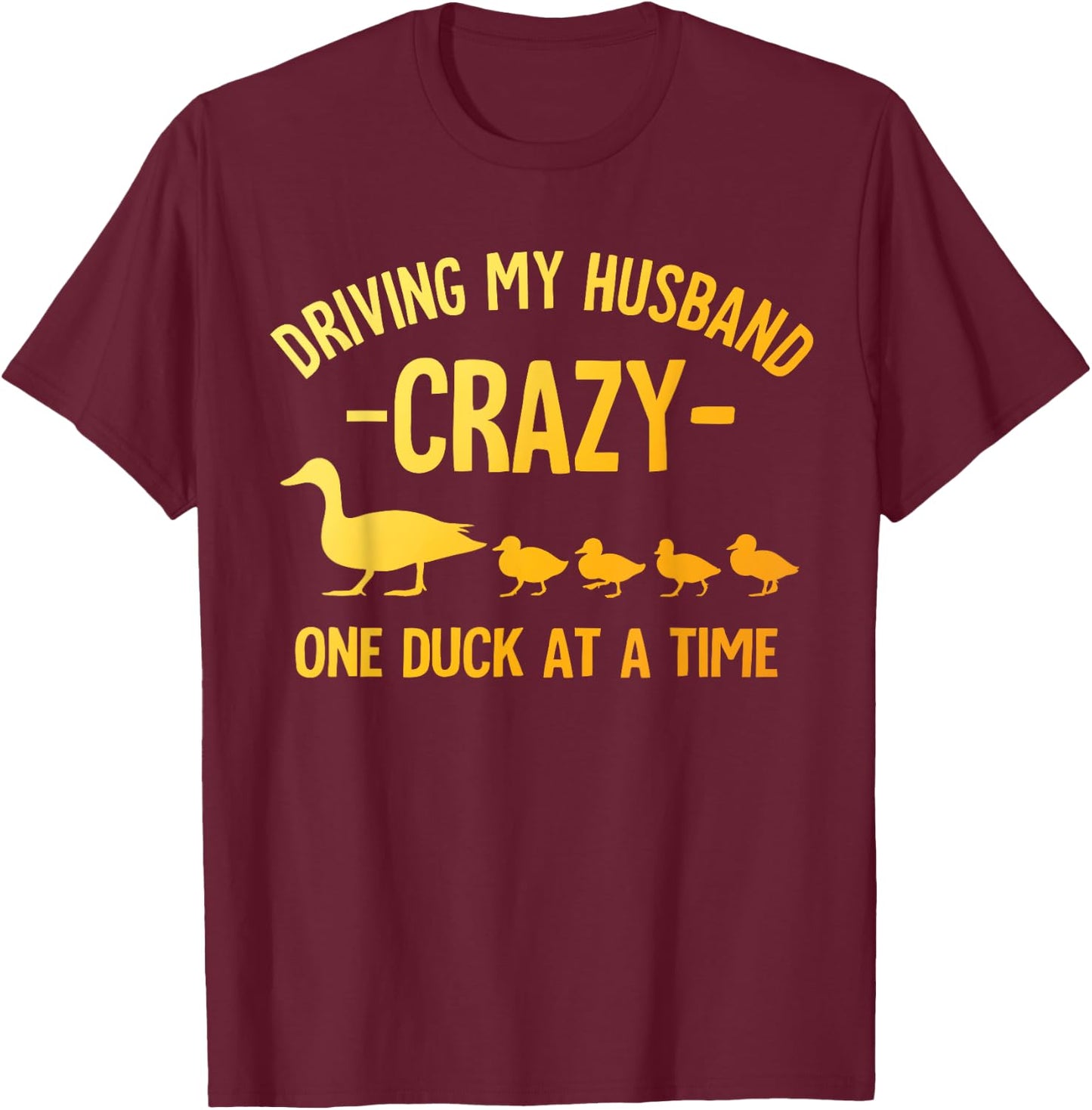 Funny Duck Mama Art For Wife Women Duck Themed Duck Lover T-Shirt - T-Shirt | Maroon