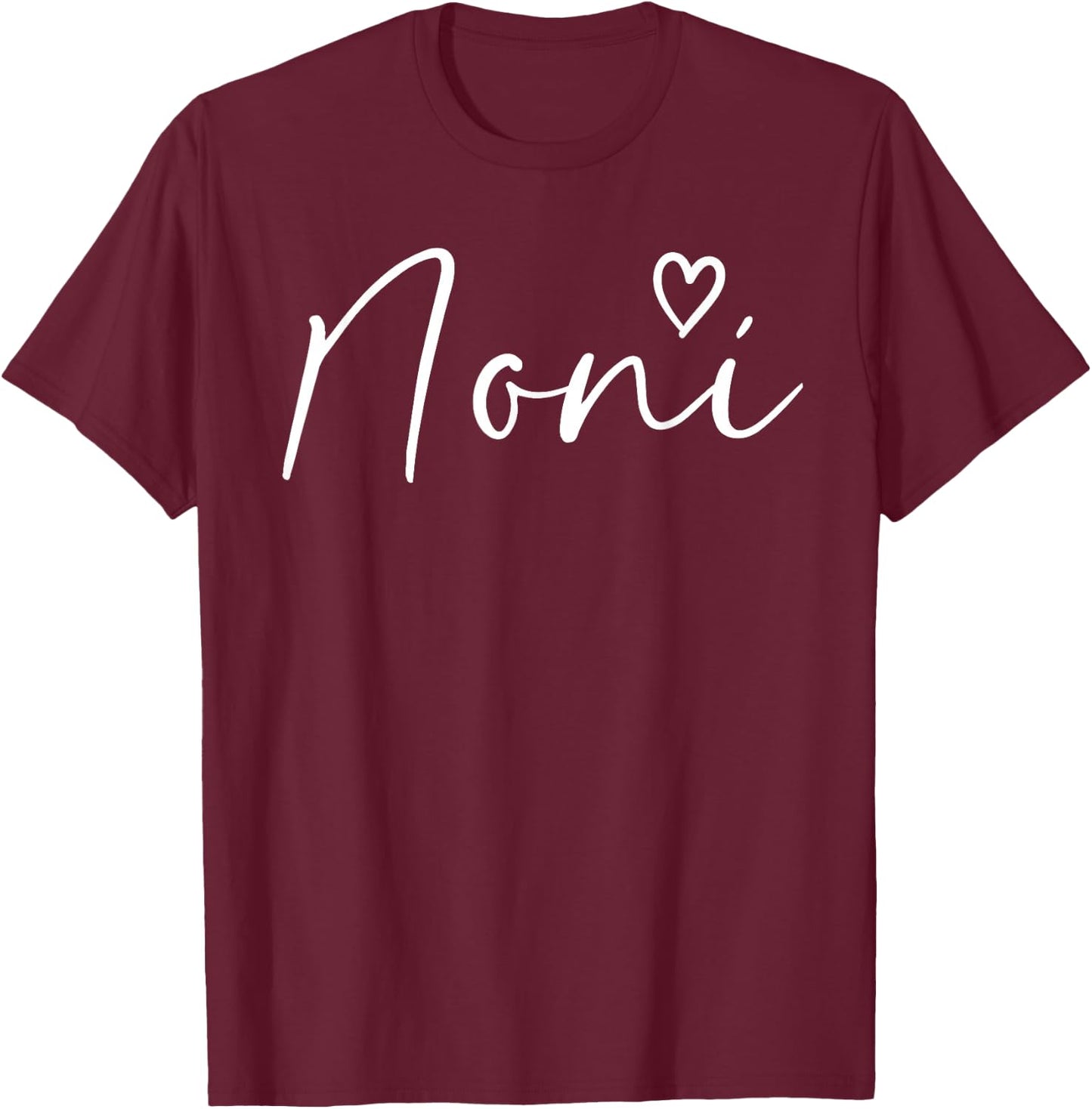 Noni Gifts Grandma Heart Mother's Day Noni T-Shirt - T-Shirt | Maroon