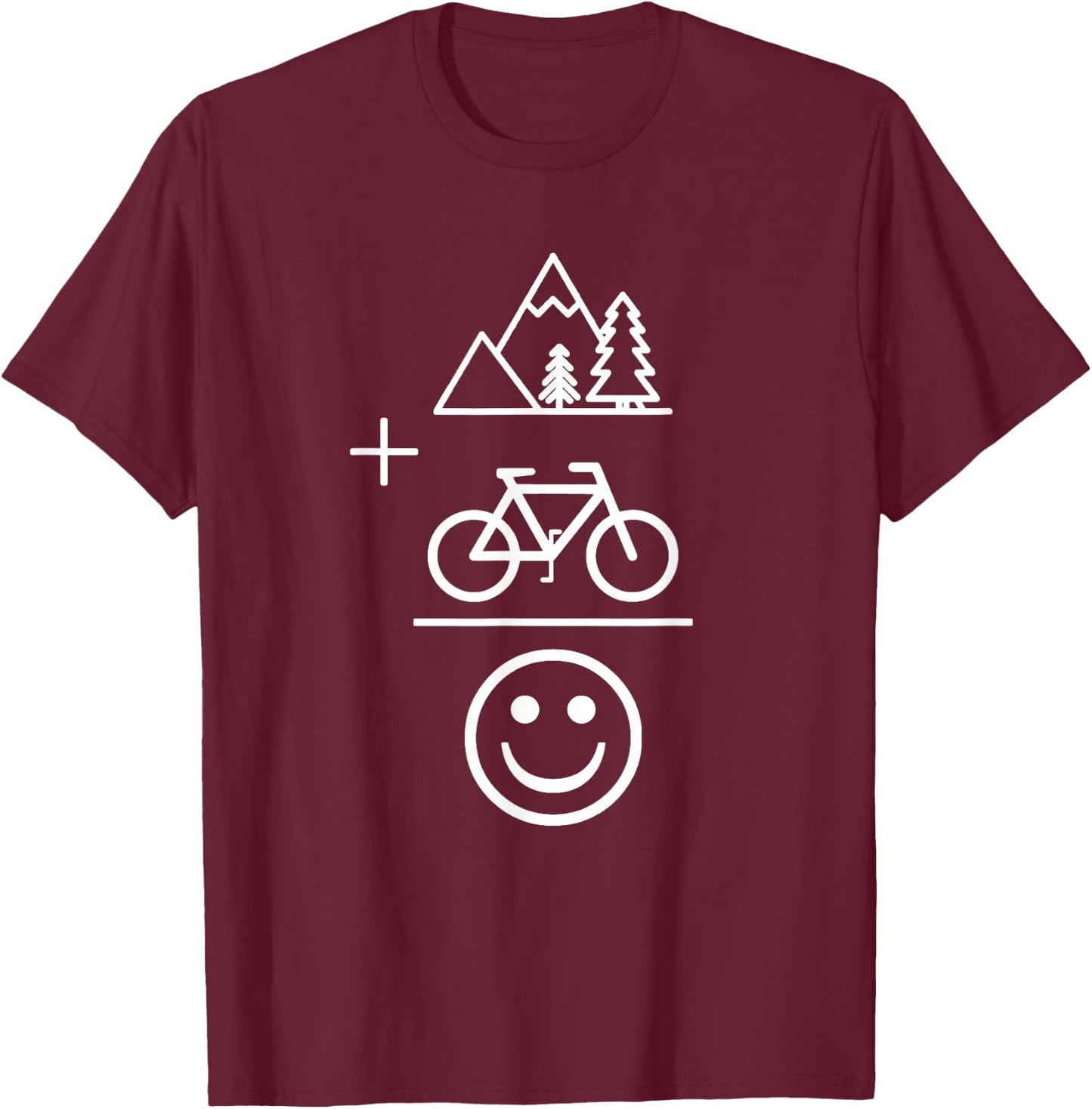 Mountain Bike Shirt MTB Biking Apparel Gift T-Shirt - T-Shirt | Maroon