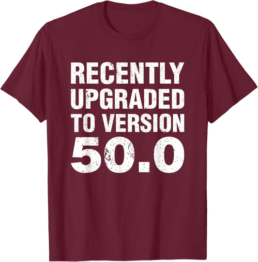 Funny 50 Years Old Joke 50th Birthday Gag Gift 1975 T-Shirt - T-Shirt | Maroon