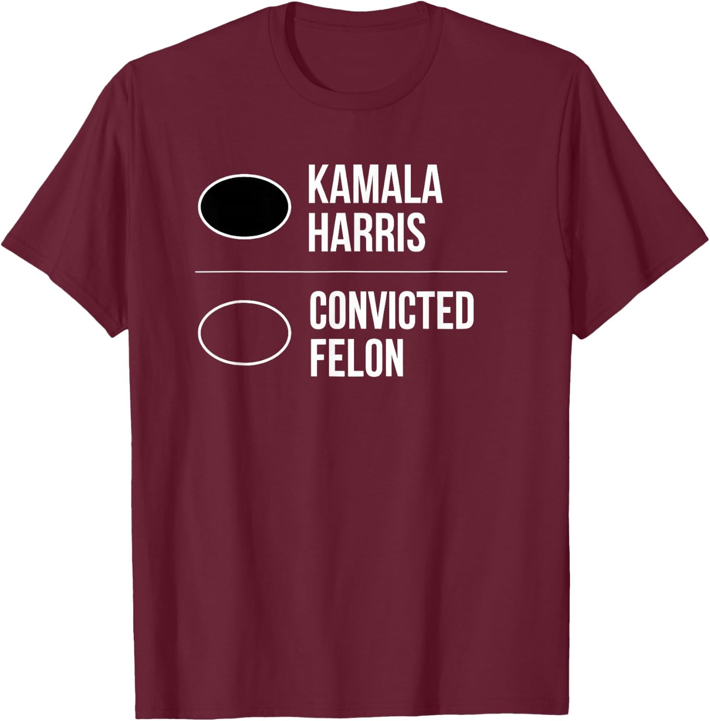 Kamala Harris 2024 Vote Blue No Matter Who Save Democracy T-Shirt - T-Shirt | Maroon