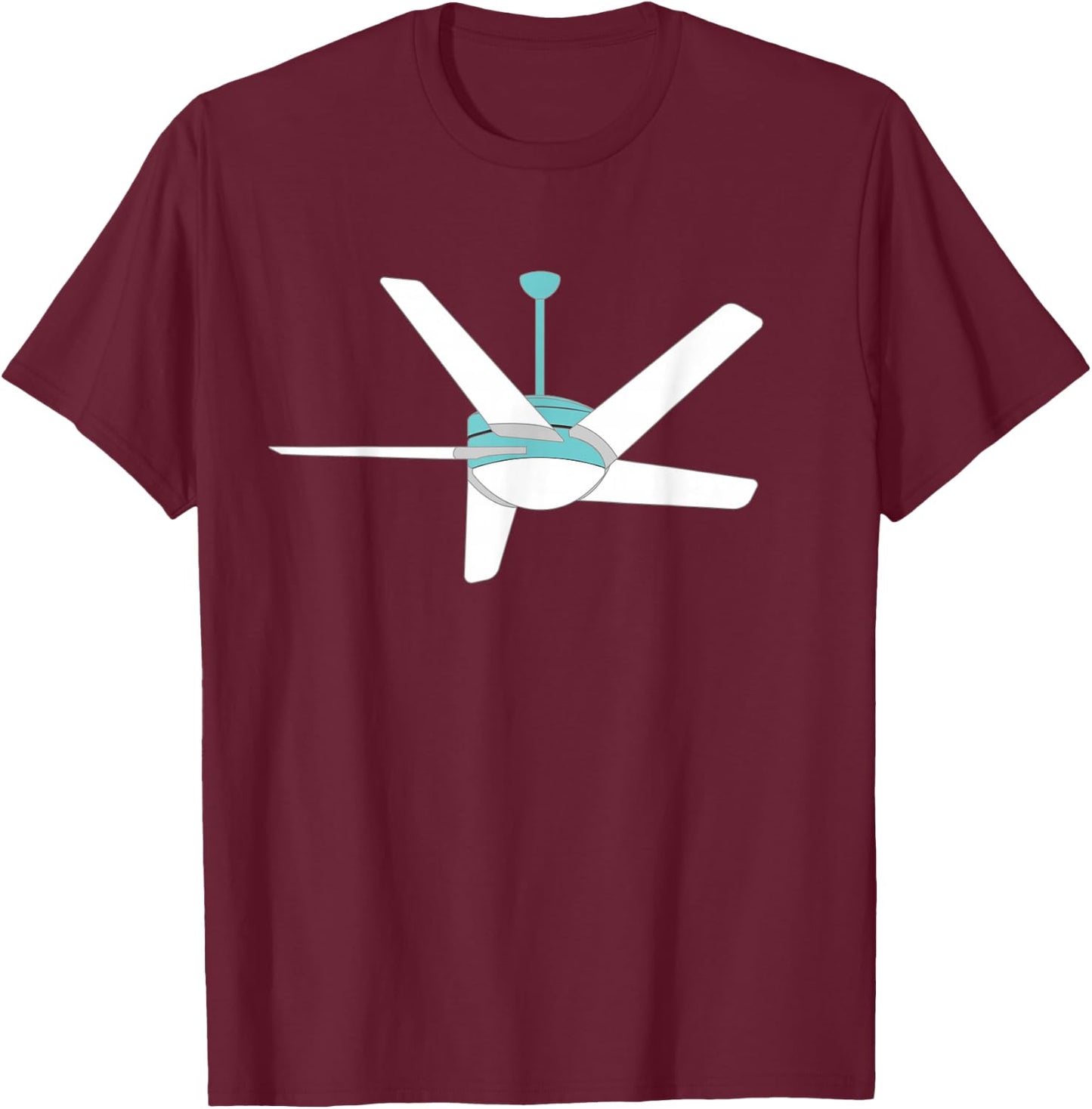 Ceiling Fan T-Shirt - T-Shirt | Maroon