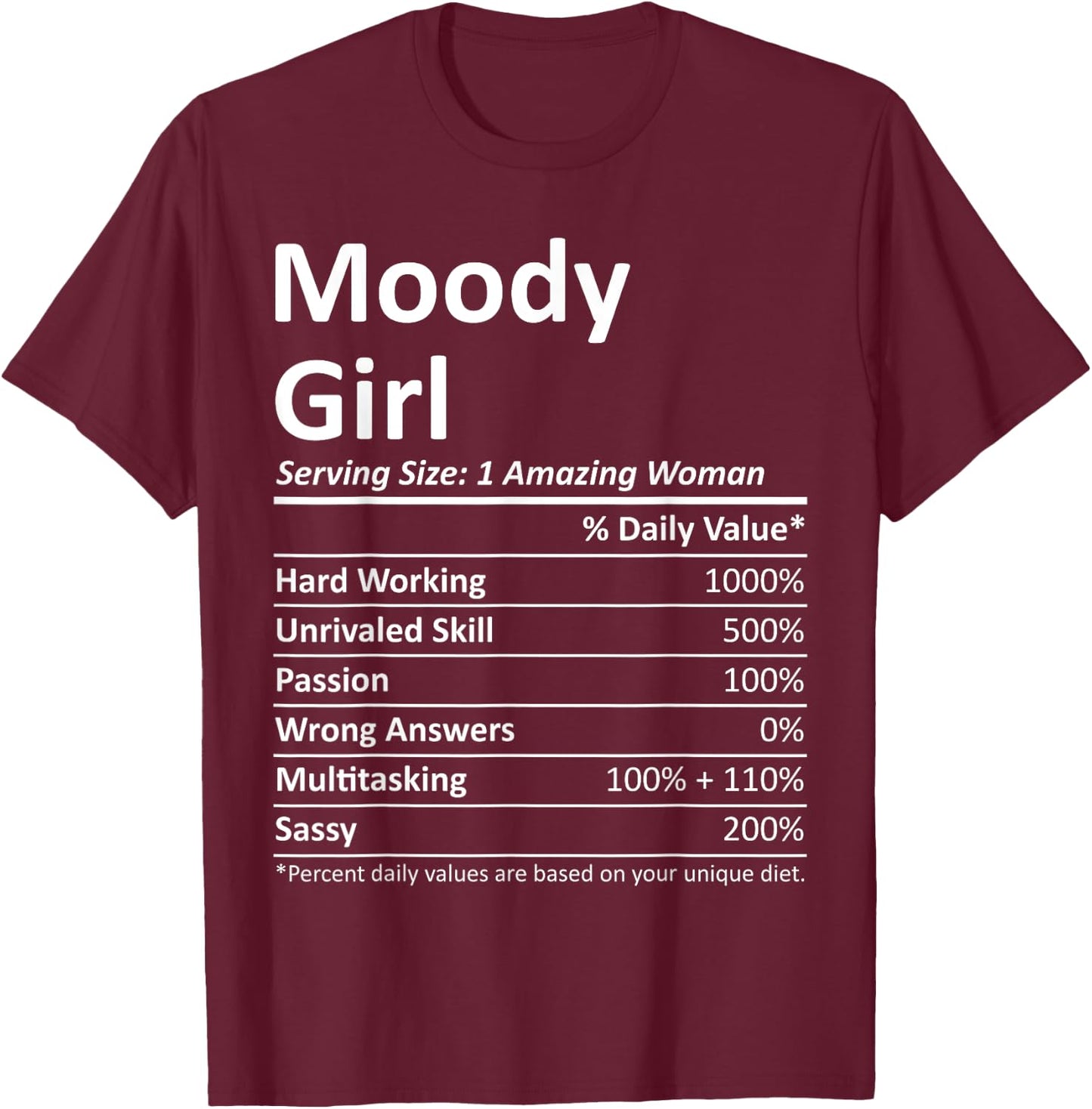 MOODY GIRL AL ALABAMA Funny City Home Roots USA Gift T-Shirt - T-Shirt | Maroon