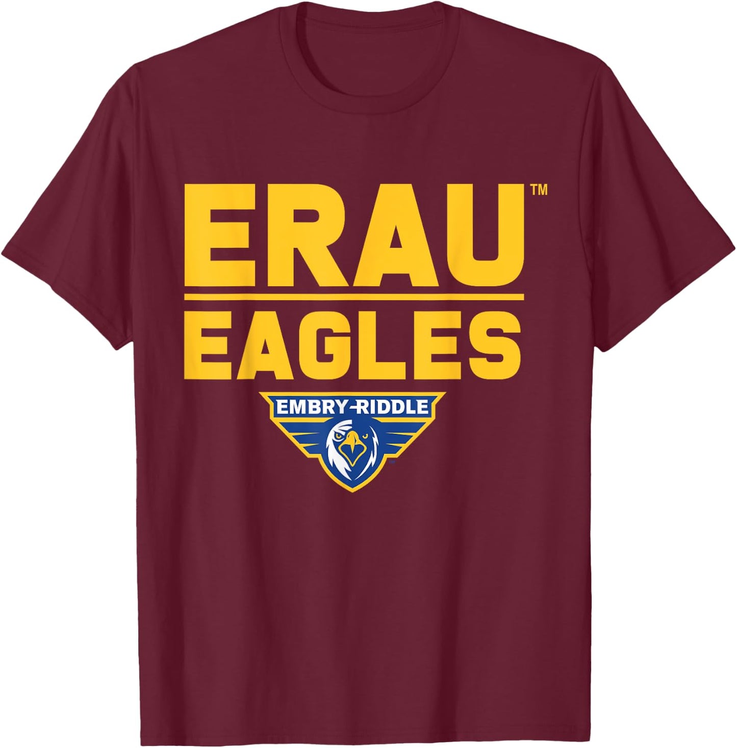 Embry Riddle Eagles | Official NCAA Merch | NCAFEMB05 T-Shirt - T-Shirt | Maroon
