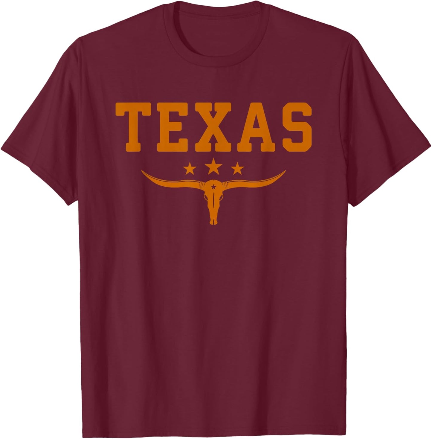 Distressed Texas Apparel T-Shirt - T-Shirt | Maroon