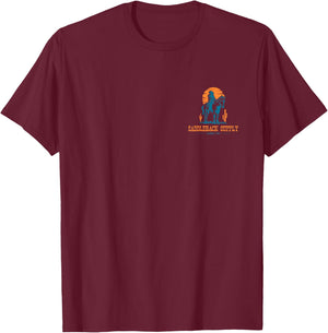 Saddleback Cowboy Trusted Steed Logo Graphic T-Shirt - T-Shirt | Maroon