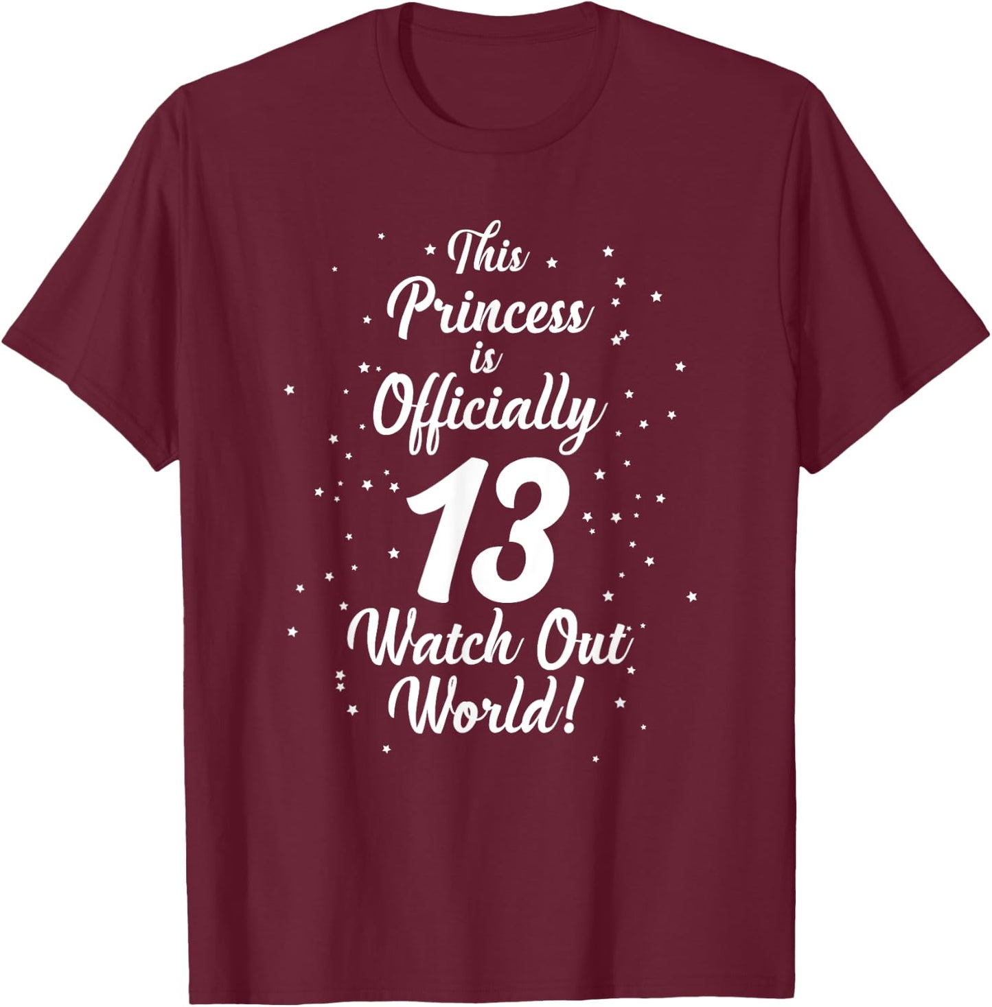 Girl's Official Teenager gift,13 year old birthday gift teen T-Shirt - T-Shirt | Maroon