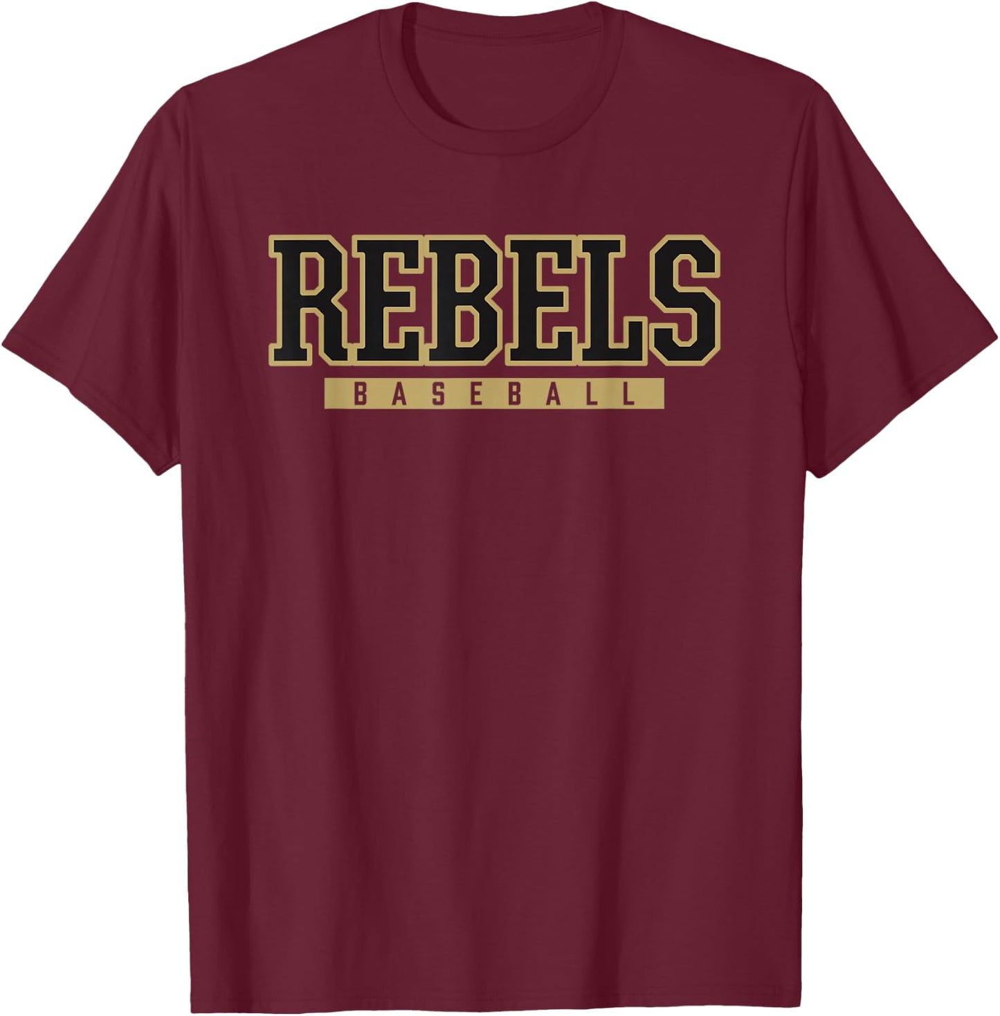 Boyle County Rebels Baseball T-Shirt - T-Shirt | Maroon