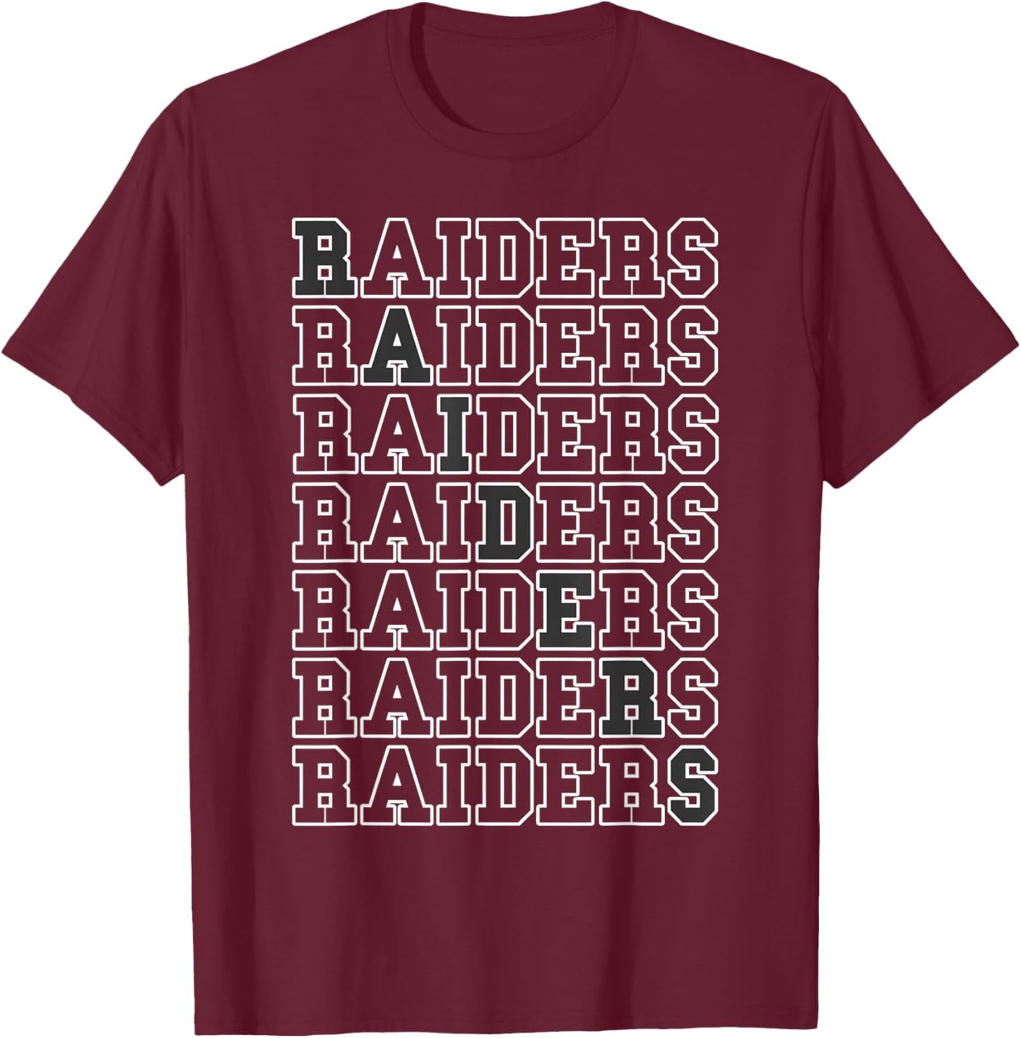 Raiders Vintage Sports Name Design Gifts Men Women Kids T-Shirt - T-Shirt | Maroon