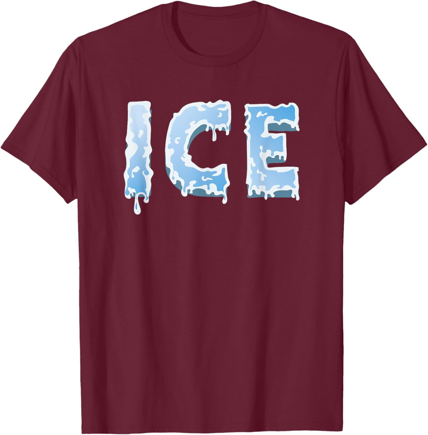Fire & Ice Matching Couple Halloween Best Friends T-Shirt - T-Shirt | Maroon