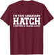 Hatch Surname Funny Team Family Last Name Hatch T-Shirt - T-Shirt | Maroon