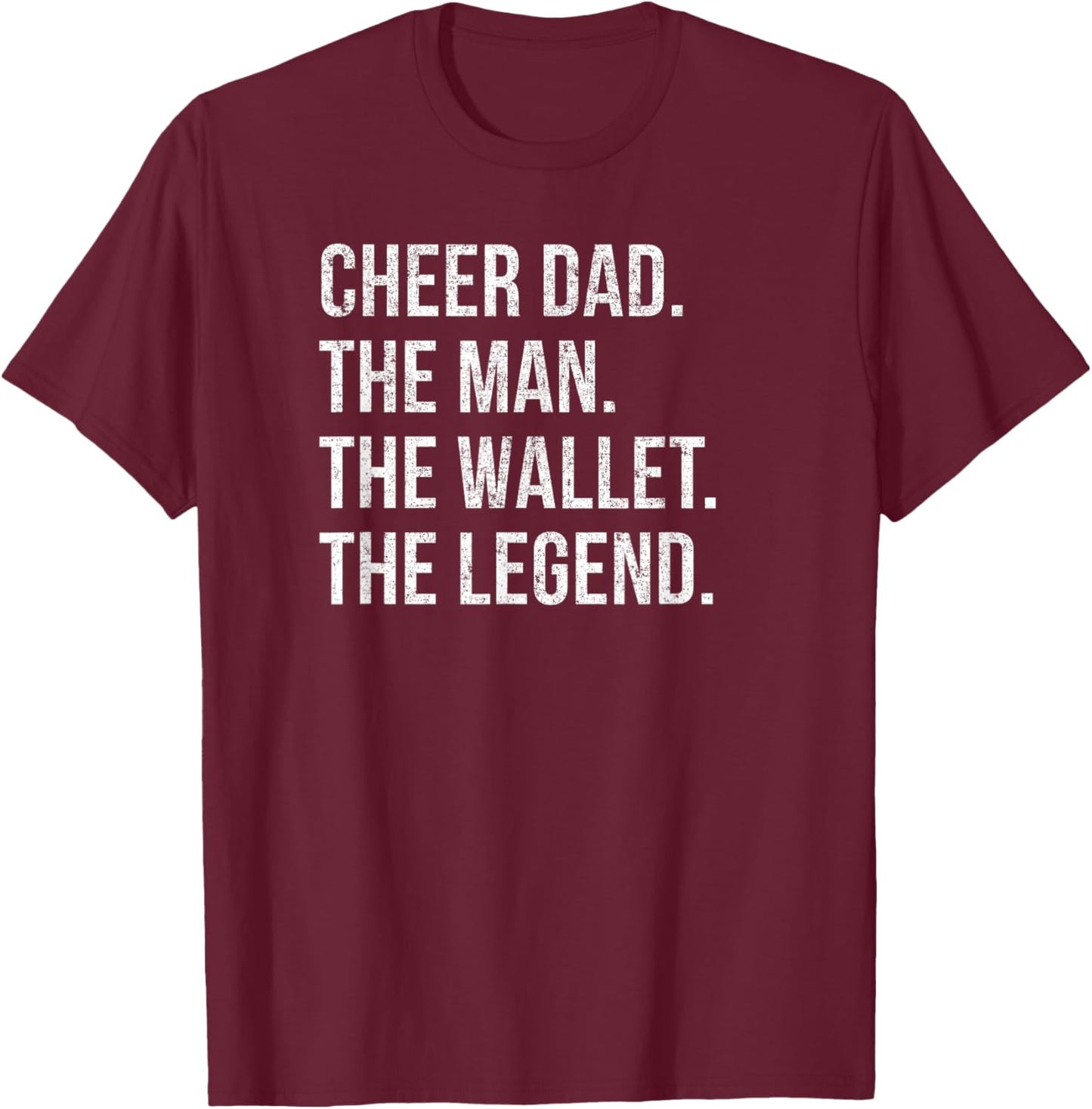 Cheer Dad Cheerleading T-Shirt - T-Shirt | Maroon