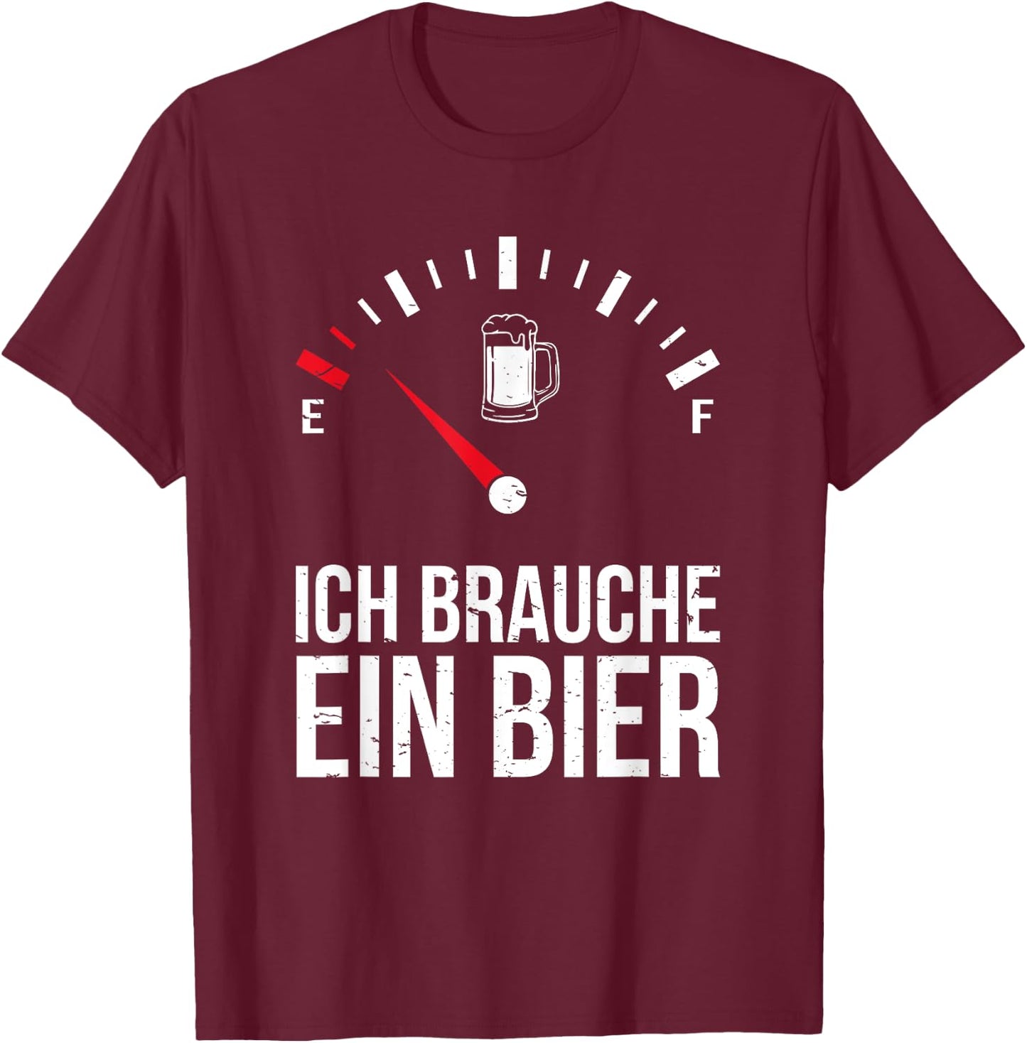 I Need a Beer Funny Drinking Humor Quote T-Shirt - T-Shirt | Maroon