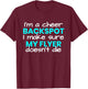 I'm a Backspot, I make sure my flyer doesn't die cheer T-Shirt - T-Shirt | Maroon