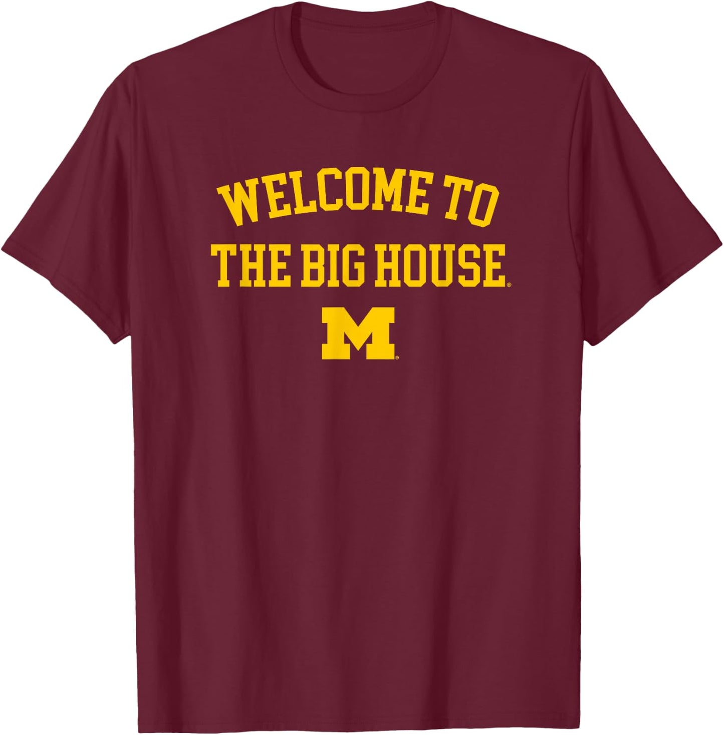 University of Michigan Wolverines U of M The Big House T-Shirt - T-Shirt | Maroon