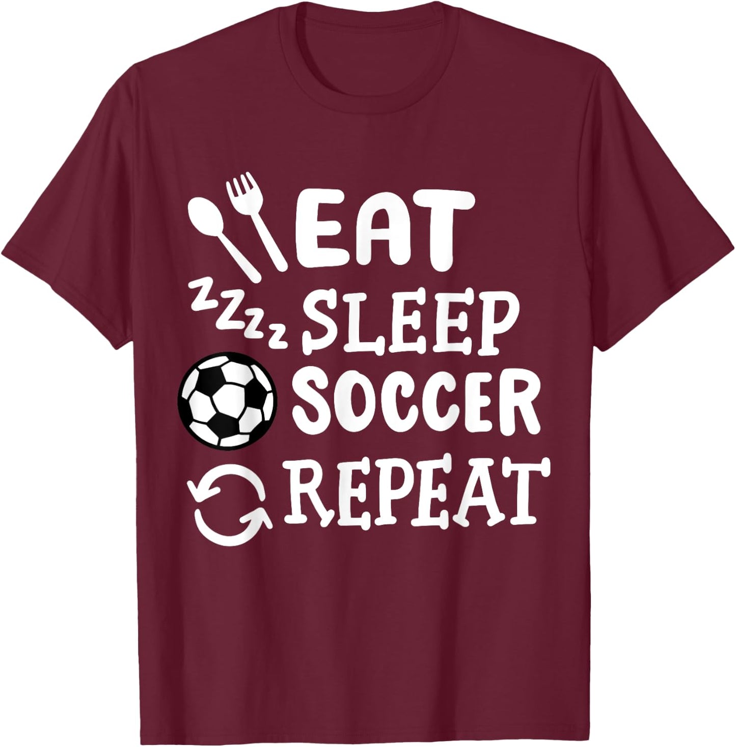 Soccer Soccer Player T-Shirt - T-Shirt | Maroon