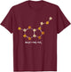 Funny Cat Chemistry Pun Molecule Science Cat Lover Women Kids T-Shirt - T-Shirt | Maroon