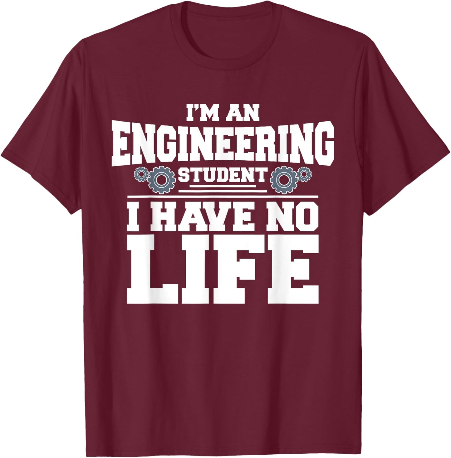 Cool Engineer Art Women Engineering Student T-Shirt - T-Shirt | Maroon