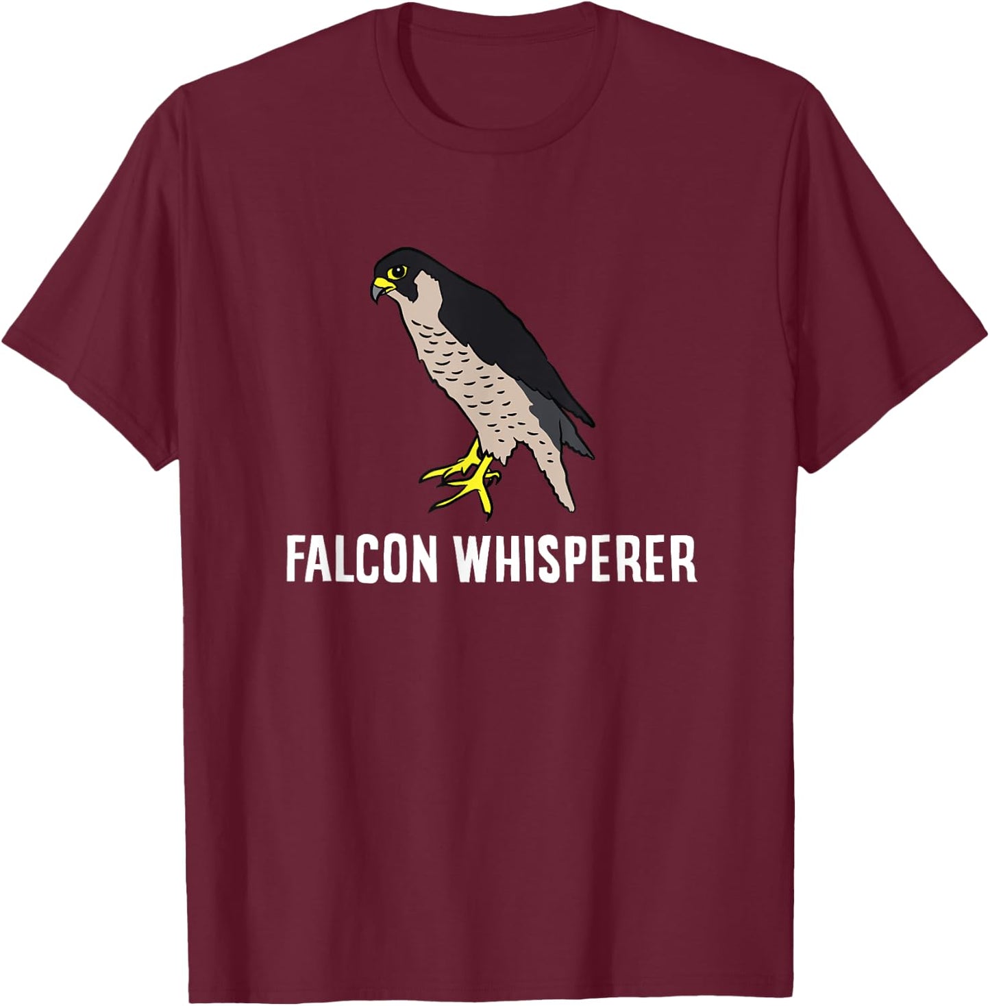 Peregrine Falcon Whisperer T-Shirt - T-Shirt | Maroon