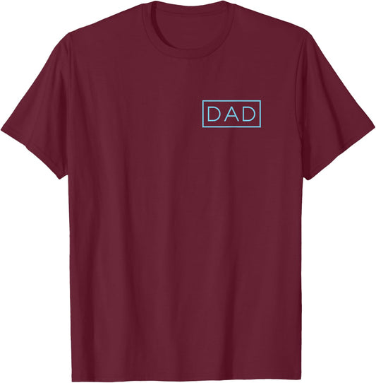 Dad of a Boy Father Matching Parents Blue Dad T-Shirt - T-Shirt | Maroon