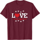 Love is a Four-legged Word T-Shirt - T-Shirt | Maroon