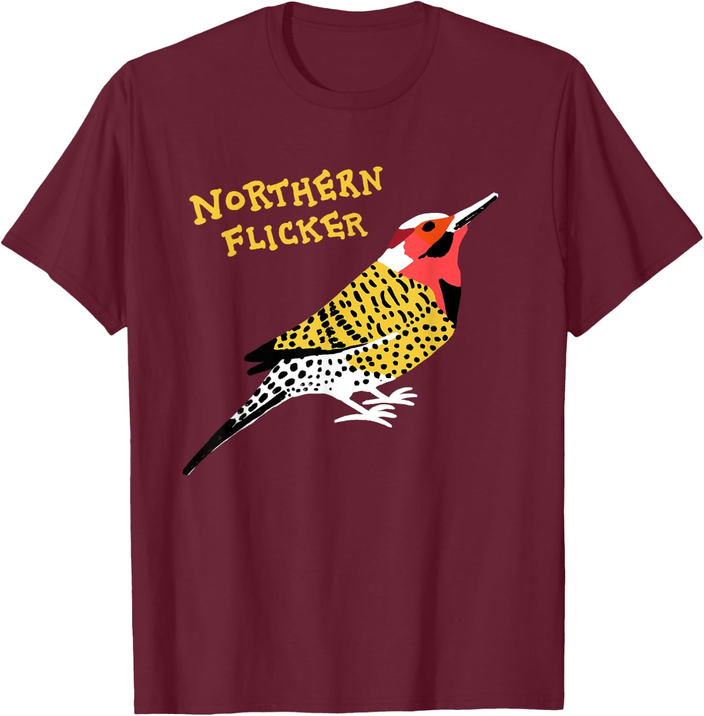 Northern Flicker T-Shirt - T-Shirt | Maroon