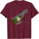 Screaming Parrot Birb Memes Funny T-Rex Green Cheeked Conure T-Shirt - T-Shirt | Maroon