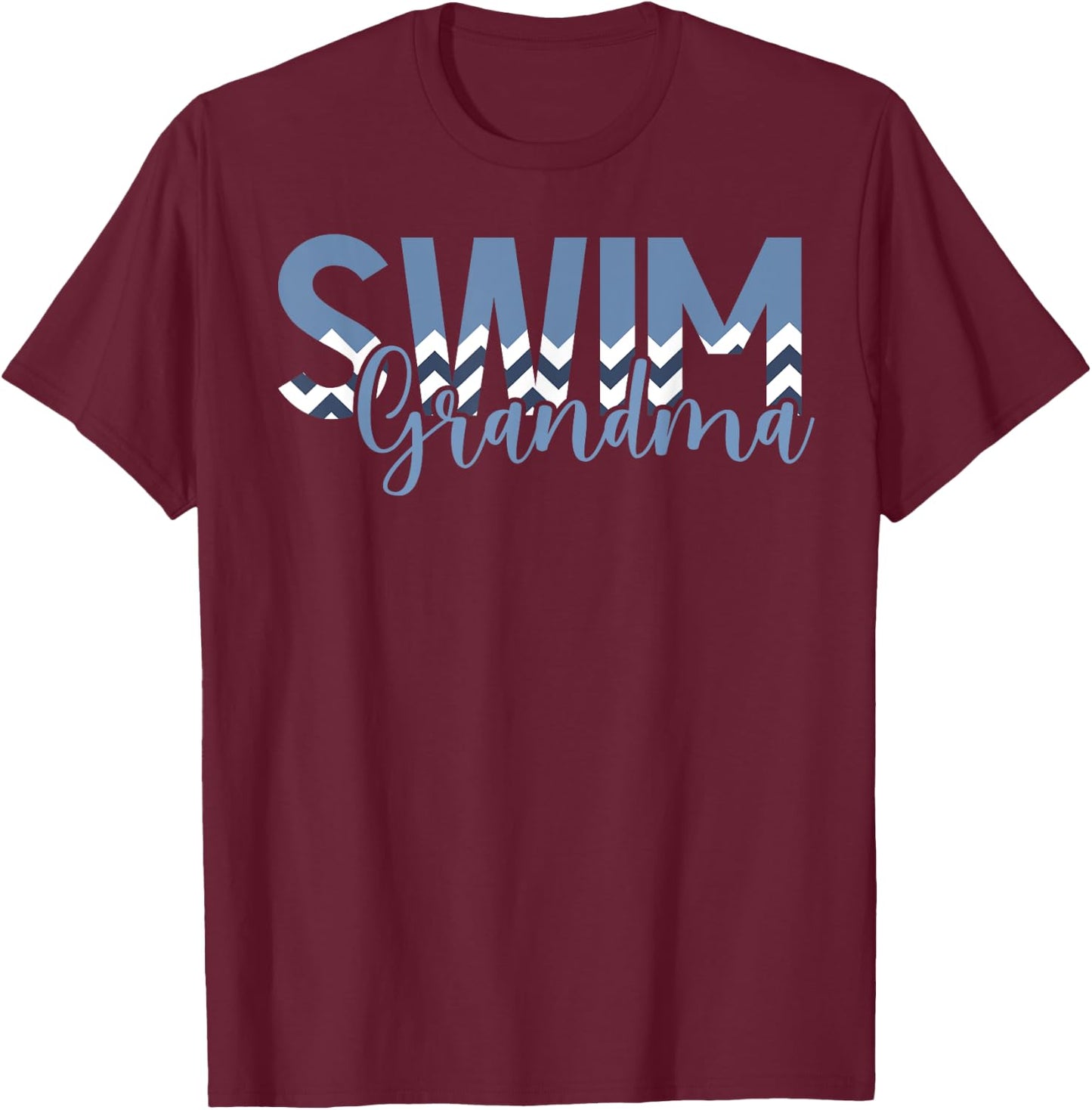 Swim Grandma Of A Swimmer Grandma Swimming Grandma T-Shirt - T-Shirt | Maroon