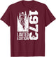 Vintage 1973 born Birthday cycling Mountain-Bike MTB-Bicycle T-Shirt - T-Shirt | Maroon