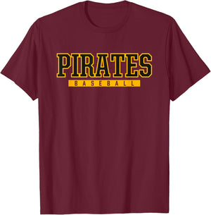 Pittsburg Pirates Baseball T-Shirt - T-Shirt | Maroon