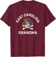 East Carolina University ECU Pirates Arched Grandma T-Shirt - T-Shirt | Maroon