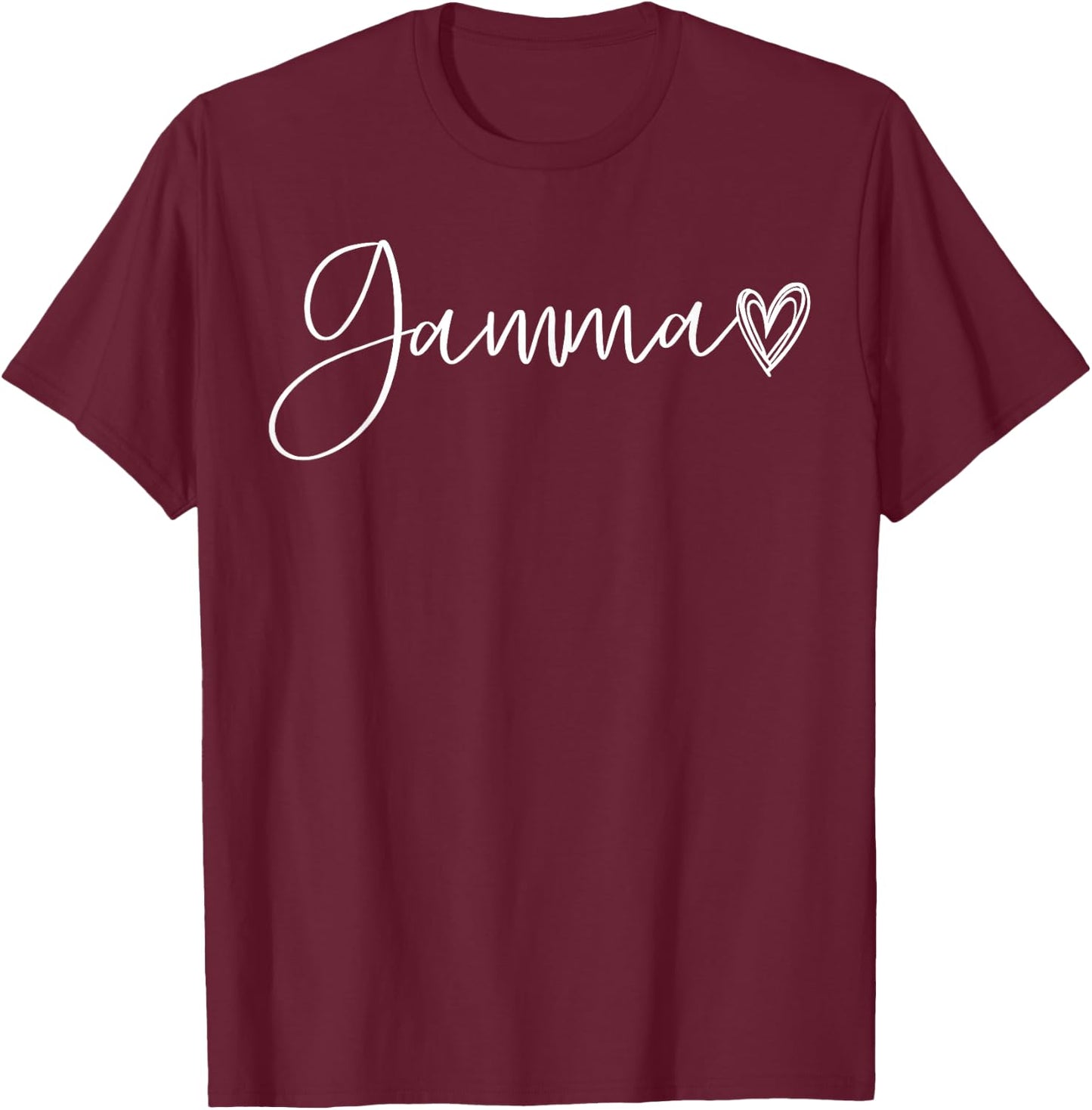 Gamma Gifts Grandma Heart Mother's Day Gamma T-Shirt - T-Shirt | Maroon