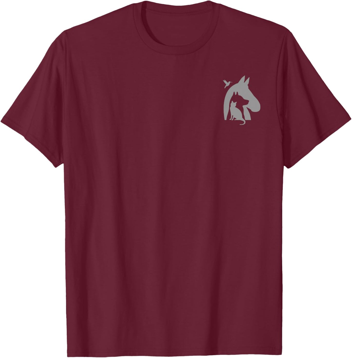 San Diego Humane Society I Want All The Dogs - Kids -Adults Black Classic Fit Short Sleeve Dog-Themed - Small T-Shirt - T-Shirt | Maroon