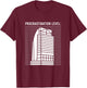 Eyesore Majesty Building I4 Procrastination Level T-Shirt - T-Shirt | Maroon